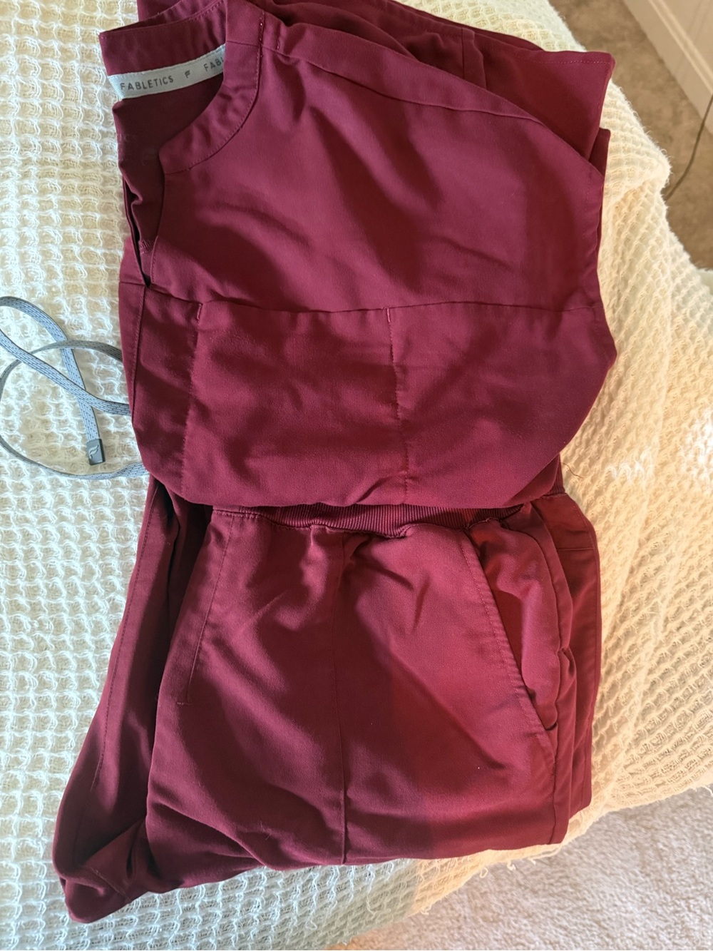 Fabletics Women's Burgundy Track Joggers